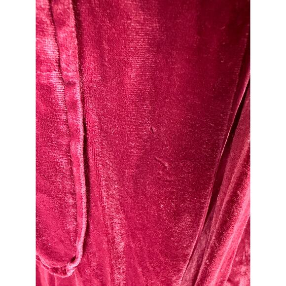 Pierre Cardin Vintage Robe Mens M L Burgundy Gray Lightweight Suave Quiet Luxury - Picture 4 of 7